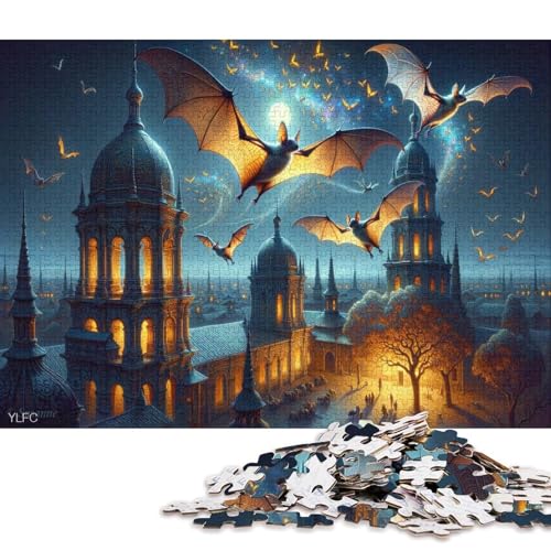 Gotischer Stil 300 Teile Christmas Puzzle Erwachsene Geburtstag Geschicklichkeitsspiel Für Die Ganze Familie Lernspiel Home Decor Stress Relief 300pcs (40x28cm) von Euxclxcl