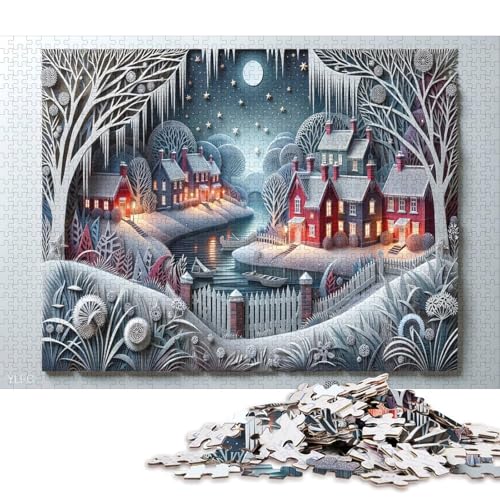 Gotischer Stil 300 Teile Christmas Puzzles Erwachsene Geburtstag Lernspiel Home Decor Family Challenging Games Entspannung Und Intelligenz 300pcs (40x28cm) von Euxclxcl