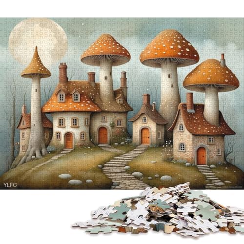 Gotischer Stil 500 Teile Christmas Puzzle Erwachsene Geburtstag Geschicklichkeitsspiel Für Die Ganze Familie Lernspiel Home Decor Stress Relief 500pcs (52x38cm) von Euxclxcl