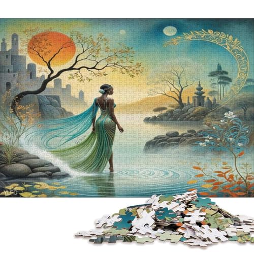 Gotischer Stil 500 Teile Christmas Puzzle Erwachsene Geburtstag Geschicklichkeitsspiel Für Die Ganze Familie Lernspiel Home Decor Stress Relief 500pcs (52x38cm) von Euxclxcl