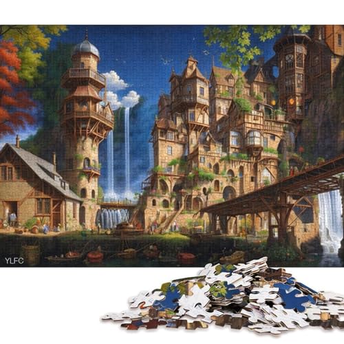 Gotischer Stil Puzzle 300 Teile Christmas Für Erwachsene Geburtstag Family Challenging Games Lernspiel Home Decor Entspannung Und Intelligenz 300pcs (40x28cm) von Euxclxcl