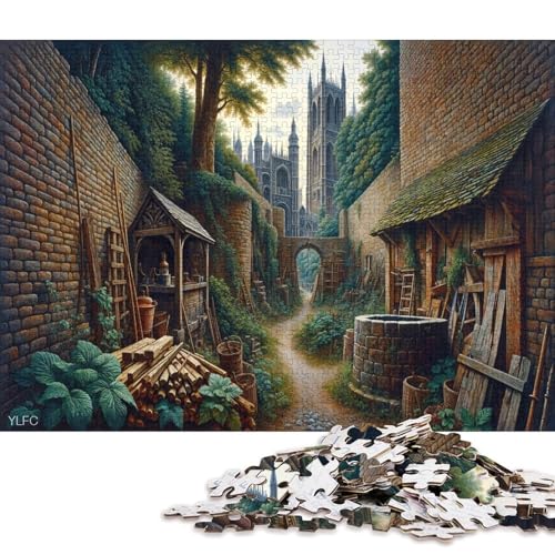 Gotischer Stil Puzzle Erwachsene 300 Teile Christmas Lernspiel Family Challenging Games Home Decor Geburtstag Entspannung Und Intelligenz 300pcs (40x28cm) von Euxclxcl