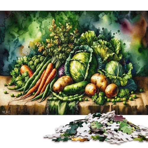 Magisches Gemüse 1000 Teile Christmas Puzzle Erwachsene Geburtstag Geschicklichkeitsspiel Für Die Ganze Familie Lernspiel Home Decor Stress Relief 1000pcs (75x50cm) von Euxclxcl