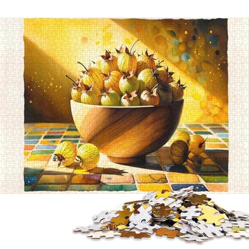 Magisches Gemüse 500 Teile Christmas Erwachsene Puzzles Educational Game Geburtstag Family Challenging Games Home Decor Stress Relief Toy 500pcs (52x38cm) von Euxclxcl