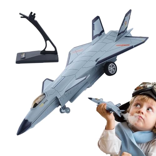 Euyehn Flugzeugmodell, Flugzeugmodell, Spielzeug Kampfmodelle – Flugzeugmodell aus Legierung, Flugzeugmodell mit Lichteffekt, Sound und Sprüheffekt, Lernflugzeug-Spielzeug für von Euyehn