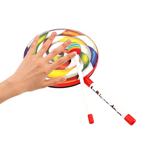 Euyehn Lutschertrommel - Handtrommelstock-Spielzeug | Hand-Auge-Koordination-Kindertrommel, pädagogisches Vorschulspielzeug für Mädchen, Vorschullernen, Bildung ab 3 Jahren von Euyehn