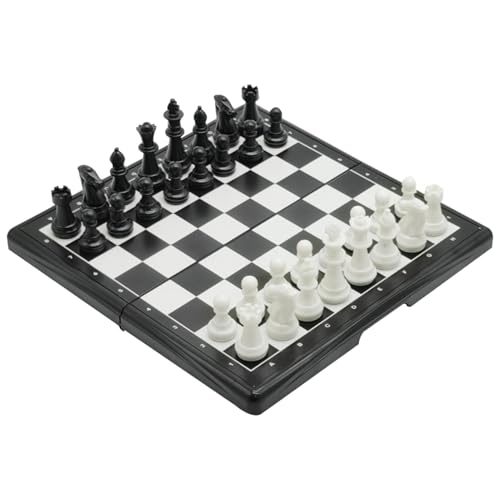 Euyehn Magnetisches Schachspiel, Puzzle Checkers Spiel, Tragbares Magnetisches Schachspiel, Kreative Familienbrettspiele, Interaktives Magnetisches Schachset Für Familie, Eltern von Euyehn