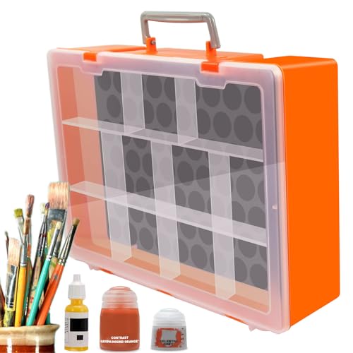 Evemodel 1 Set Modell Farbflasche Organizer Flaschenhalter Tabletop Farben Aufbewahrung (Doppelte Aufbewahrungsbox) von Evemodel