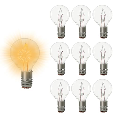 Evemodel 10 Stück Modell warm weiß Bulb Glühbirne Leuchtmittel Halterung Birne lampen E5 E5.5 H0 für Puppenhaus von Evemodel