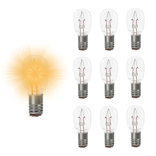 Evemodel 10 Stück Modell warm weiß Bulb Glühbirne Leuchtmittel Halterung Birne lampen E5 E5.5 H0 für Puppenhaus (nur klein Lampe) von Evemodel