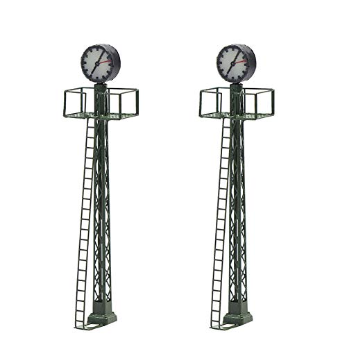 Evemodel 2Stk. Modell bahnleuchten Gittermastleuchte,spur N licht Layout,6CM von Evemodel