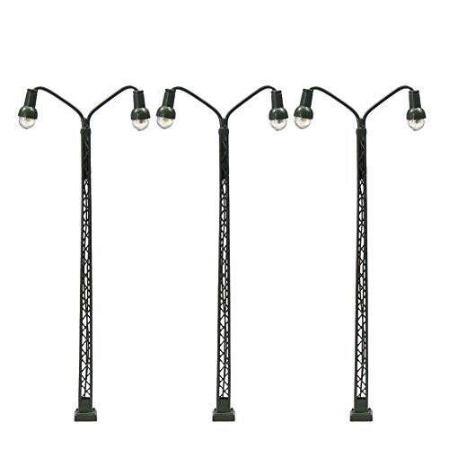 Evemodel 3 STK. Bahnbetriebswerk Leuchte doppelt Spur TT,zweiflammig Gittermastleuchte LQS42-3-EU Evemodel 3 STK. Bahnbetriebswerk Leuchte doppelt Spur TT,zweiflammig Gittermastleuchte LQS42-3-EU von Evemodel