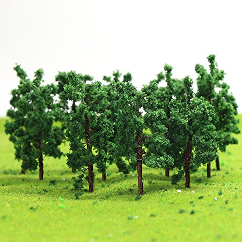 Evemodel 50Stk. Modell Bäume Bush Spur N/Z 45mm Modellayout D5020-50N-EU von Evemodel