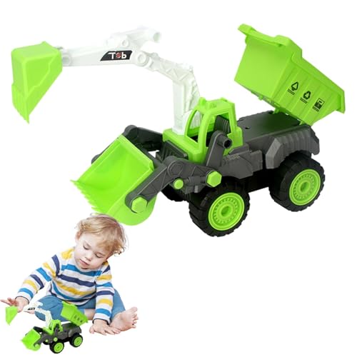 Eventerde Bagger Truck Toy, Baggerautospielzeug - Kinderschaufelfahrzeuge Multifunktional | Bildungslernspielzeug Baufahrzeuge für Kinder Kinder von Eventerde