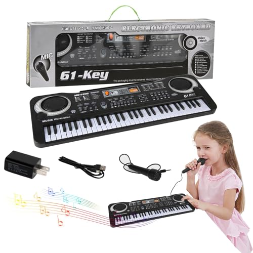 Eventerde Elektronisches Klavier für Kinder, Elektronisches Instrument für Kinder | 61 Tasten zum Erlernen elektronischer Kinderinstrumente | Elektronisches Klavierspielzeug, frühes Lernen, von Eventerde