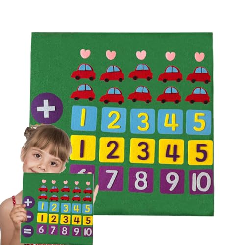 Eventerde Mathematikspielzeug Addition und Subtraktion, Lernzusatz und Subtraktionsspielzeuge,Digitales Puzzlespiel - Zählen von Bildungsspielzeugen für Kinder im Alter von 3 bis 6 Jahren, Zahlenfahne von Eventerde