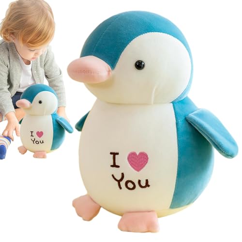 Eventerde Pinguin Stofftier,Plüschpinguin Spielzeug - ICH Liebe Dich Kuscheltier-Plüschtier | Weiches Pinguin-Plüschtier für Partys mit Tiermotiven, Halloween-Heimdekoration von Eventerde