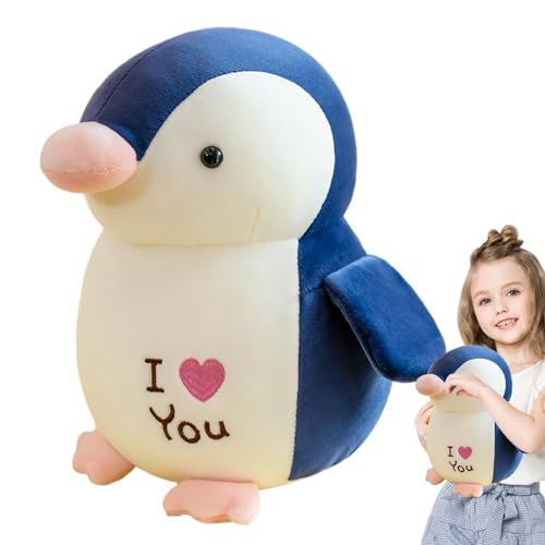 Eventerde Pinguin Stofftier,Plüschpinguin Spielzeug | ICH Liebe Dich Pinguin-Kinderkuscheltiere,Weiches Pinguin-Plüschtier für Partys mit Tiermotiven, Halloween-Heimdekoration von Eventerde