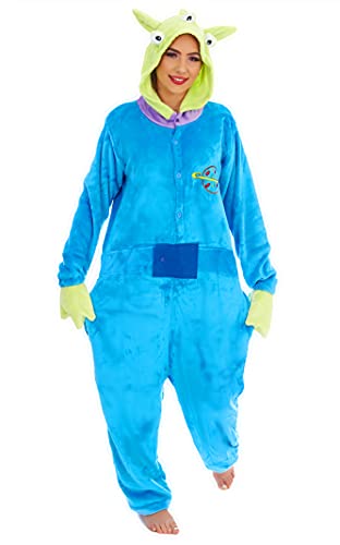 Everglamour 5055601172088 Alien Einteiler/Body, Unisex-Erwachsene, Cartoon, blau, M von Everglamour