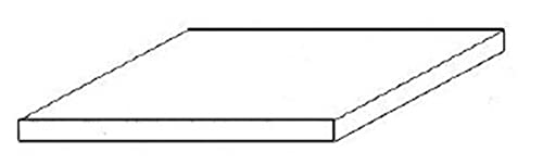 evergreen 9516 - Polystyrolplatten, Spiel, 150 x 300 x 1.50 mm, 1 Stück, schwarz von Evergreen Scale Models