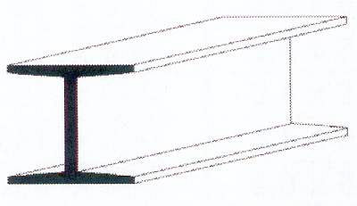 H-Profil, 350x6,3x6,0 mm - 1/4, 2 Stück von Evergreen