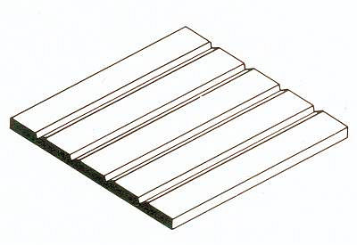 Strukturplatte, 0,5x150x300 mm. Spur H0-Maßstab, 1 Stück von Evergreen