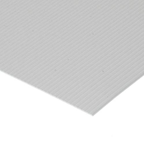 evergreen 2040 Strukturplatte, 0,5x150x300 mm. Raster 1,00 mm, 1 Stück, weiß, Small von Evergreen