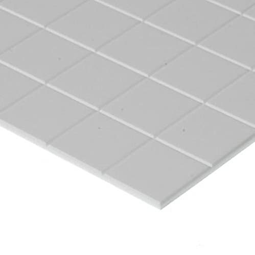 evergreen 4517 Gehwegplatten, 1x150x300 mm.Raster 9,5x9,5 mm, 1 Stück, Weiss/opulenter Garten, Small von Evergreen