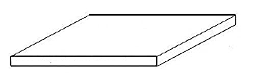 evergreen 9111 Polystyrolplatten, 200 x 530 x 0.25 mm, 8 Stück, schwarz von Evergreen