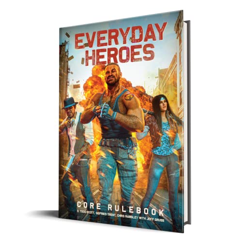 Everyday Heroes: Core Rulebook – Das Rollenspiel, d20, 5e kompatibel, 400+ Seiten Hardcover-Buch, erstellen Sie Ihren eigenen Actionhelden, für Gamemaster & Spieler, Evil Genius Games von Everyday Heroes