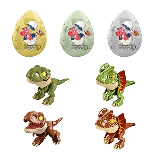 Ausbrüten Von Dinosaurier-Eiern Zu Ostern | 3,93 Zoll Kinder-Dinosaurier-Ei | Verschiedene Dinosaurier-Eier Aus Kunststoff Für Kinder | Mini-pädagogisches Dinosaurier-Spielzeug, Finger-Dinosaurier-Spi von EviKoo