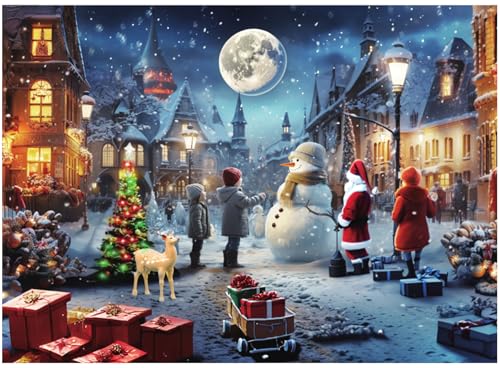 Evolyline Puzzle Weihnachten 1008 Teile Klassische Puzzles 70x50cm Weihnachtspuzzle für Erwachsene und Kinder ab 14 Jahren von Evolyline