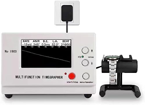 Watch Timing Machine Tester Tools Multifunction Timegrapher with LCD Screen NO.1900, Coaxial MTG Watch Tester Timing Machine Tools for Mechanical Watches Wristwatch. von ExKaTe