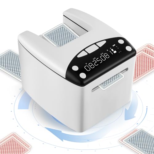 ExKeen Kartenmischmaschine Elektrische, 2 in 1 Automatische Kartenmischer und Kartensender mit 8 Spielern, 4000mah Wiederaufladbare Batterie, für UNO, Poker, Monopoly Deal, Bycicle und Maverick Karte ExKeen Kartenmischmaschine Elektrische, 2 in 1 Automatische Kartenmischer und Kartensender mit 8 Spielern, 4000mah Wiederaufladbare Batterie, für UNO, Poker, Monopoly Deal, Bycicle und Maverick Karte von ExKeen