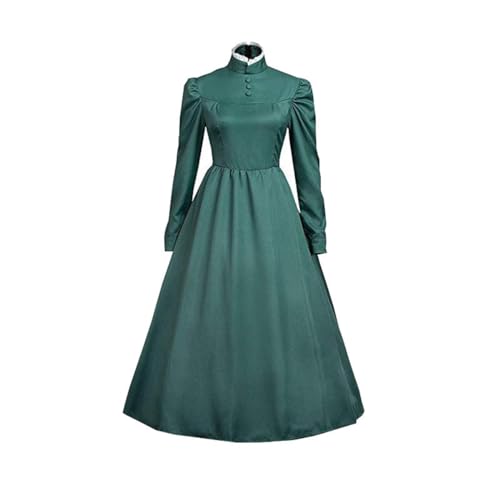 ExaRp Howl's Moving Castle grünes langes Kleid Anime Club Kleid Mädchen Verkleidung Anime Cosplay Kostüm für Party Halloween von ExaRp