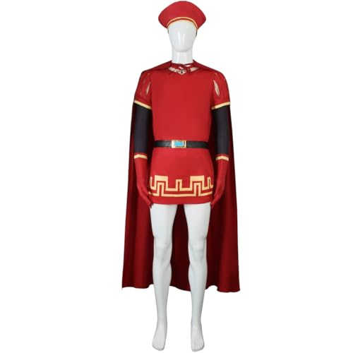 ExaRp Shrek Donkey Lord Farquaad Anime Club Kleid Mädchen Verkleidung Anime Cosplay Kostüm für Party Halloween von ExaRp