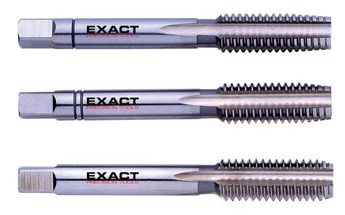 Exact 00040 Handgewindebohrer-Set 3teilig metrisch M2.3 0.4mm Rechtsschneidend DIN 352 HSS 1 Set von Exact