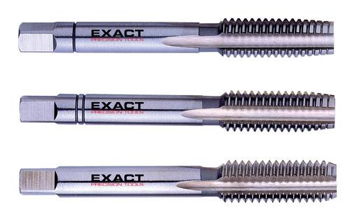 Exact 00228 Handgewindebohrer-Set 3teilig metrisch M12 1.75mm Linksschneidend DIN 352 HSS 1 Set von Exact