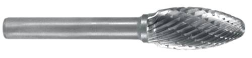 Exact 72405 Frässtift Hartmetall Flamme Länge 77mm Schaftdurchmesser 6mm von Exact