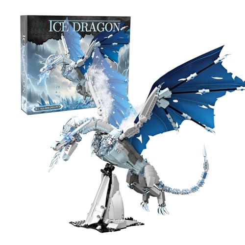Ideas Ice Dragon Spielzeug Klemmbausteine Bausteinen,Kompatibel Mit Lego MOC Magic Eisdrache Geschenk für Fernsehdrama Fans Erwachsene und Jungen ab 8-16+ (1019 PCS) Ideas Ice Dragon Spielzeug Klemmbausteine Bausteinen,Kompatibel Mit Lego MOC Magic Eisdrache Geschenk für Fernsehdrama Fans Erwachsene und Jungen ab 8-16+ (1019 PCS) von Exairetikos