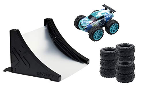 Exost Jump 20620 Stunt Pack by Silverlit, Spielzeugauto für Kinder, 1 Auto und Zubehör, benötigt Keine Batterie, Verpackung ist Rampe, Sammlerstücke, 8 cm, bunt, ab 5 Jahren von Exost