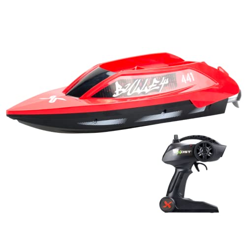 Exost Rocketwave RC 20605 by Silverlit, ferngesteuertes Speed-Boot, ferngesteuertes Boot, 2.4Ghz, rot, 24 cm von Silverlit