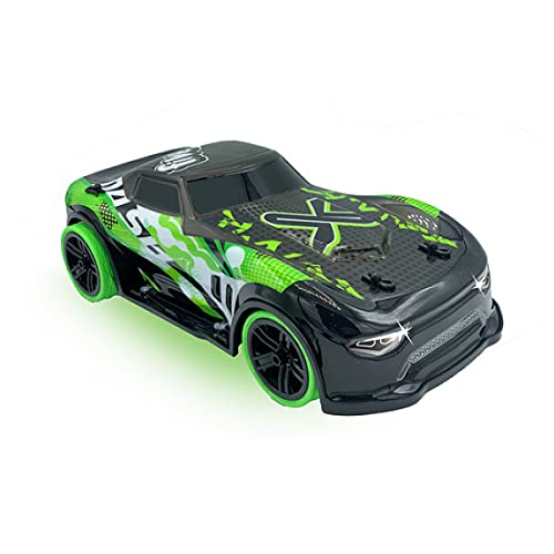 Exost RC 20631 Lightning Dash by Silverlit, ferngesteuertes Auto, mit Sound- und Lichteffekten, 6 LEDs, 2.4 Ghz, urbanes Design, grün, ‎40 x 21.5 x 23.5 cm, ab 5 Jahren von Exost