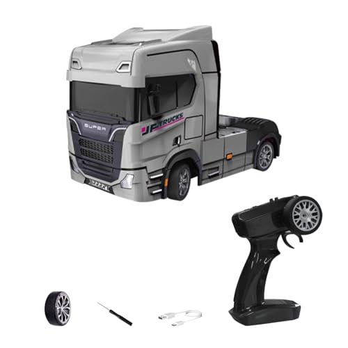 ExploTex 1:43 RC-Drift-Sattelzug, 2.4G Mini-Drift-Sattelzug mit Gyroskop, Verkehrskegeln und Drift-Reifen, geeignet für RC-Hobbyisten und Sammler ExploTex 1:43 RC-Drift-Sattelzug, 2.4G Mini-Drift-Sattelzug mit Gyroskop, Verkehrskegeln und Drift-Reifen, geeignet für RC-Hobbyisten und Sammler von ExploTex