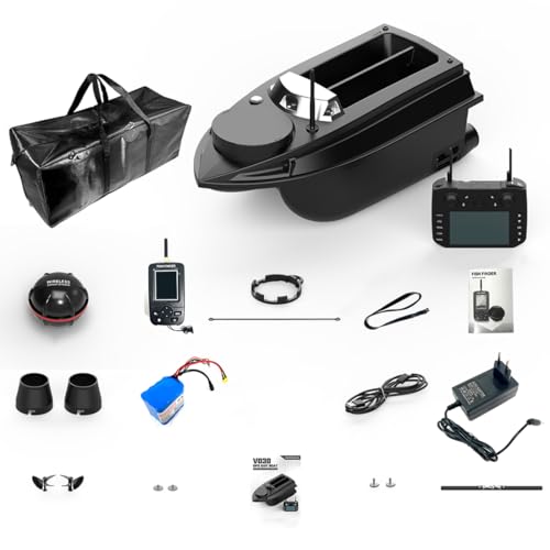 ExploTex V030 12V 2,4G Hochgeschwindigkeits-RC-Köderboot mit GPS-Ortung, Flexibler Köderausbringung Und Hoher Tragkraft, EIN Geschenk für Angelfreunde ExploTex V030 12V 2,4G Hochgeschwindigkeits-RC-Köderboot mit GPS-Ortung, Flexibler Köderausbringung Und Hoher Tragkraft, EIN Geschenk für Angelfreunde von ExploTex