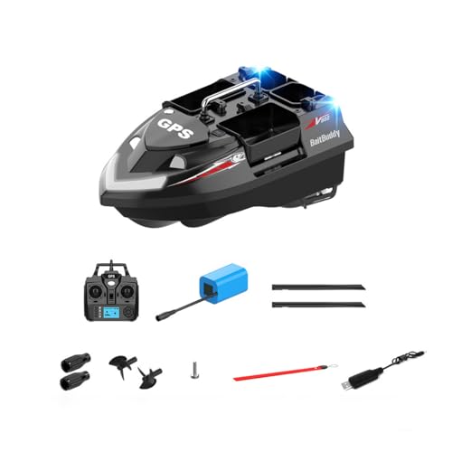 ExploTex V802PRO RC Köderboot, 4 Fächer, 3 Kg Große Kapazität, Hocheffizientes Köderboot mit GPS-Ortung, EIN Geschenk für Angelfreunde ExploTex V802PRO RC Köderboot, 4 Fächer, 3 Kg Große Kapazität, Hocheffizientes Köderboot mit GPS-Ortung, EIN Geschenk für Angelfreunde von ExploTex