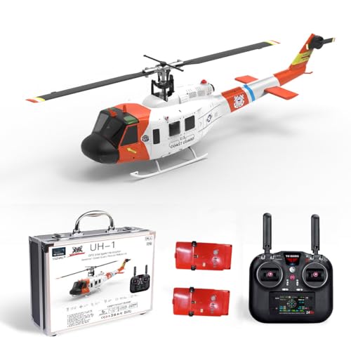 ExploTex WOLFBUSH×YU Xiang F07S UH-1 Huey 1:34 RC-Hubschrauber, 2.4G 6CH Bürstenloser Direktantrieb, 6G Flybarless Hubschraubermodell mit GPS, Einstellbarer Gashebel für Links- Und Rechtshänder (RTF) ExploTex WOLFBUSH×YU Xiang F07S UH-1 Huey 1:34 RC-Hubschrauber, 2.4G 6CH Bürstenloser Direktantrieb, 6G Flybarless Hubschraubermodell mit GPS, Einstellbarer Gashebel für Links- Und Rechtshänder (RTF) von ExploTex
