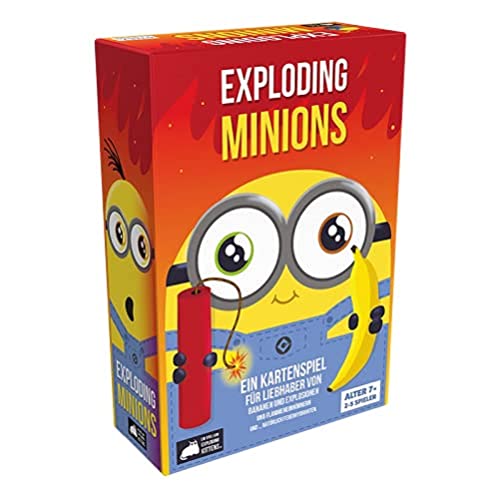 Exploding Kittens | Exploding Minions | Partyspiel | Kartenspiel | 2-5 Spieler | Ab 7+ Jahren | 15+ Minuten | Deutsch von Exploding Kittens