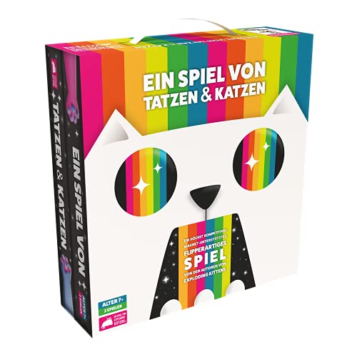 Exploding Kittens, Ein Spiel von Tatzen & Katzen, Partyspiel, Geschicklichkeitsspiel, 2 Spieler, Ab 7+ Jahren, 15 Minuten, Deutsch, Mehrfarbig, Bunt von Asmodee