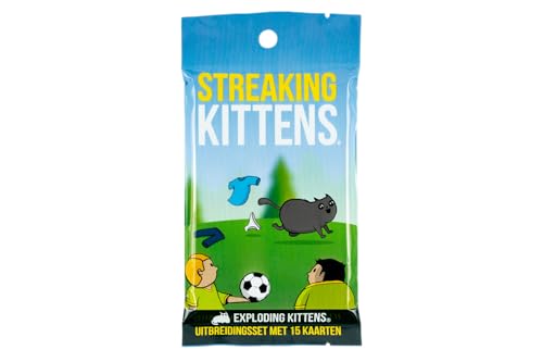 Exploding Kittens - Streaking Kittens NL - Erweiterungsset für das urkomische Spiel 7+ - DE - von Exploding Kittens